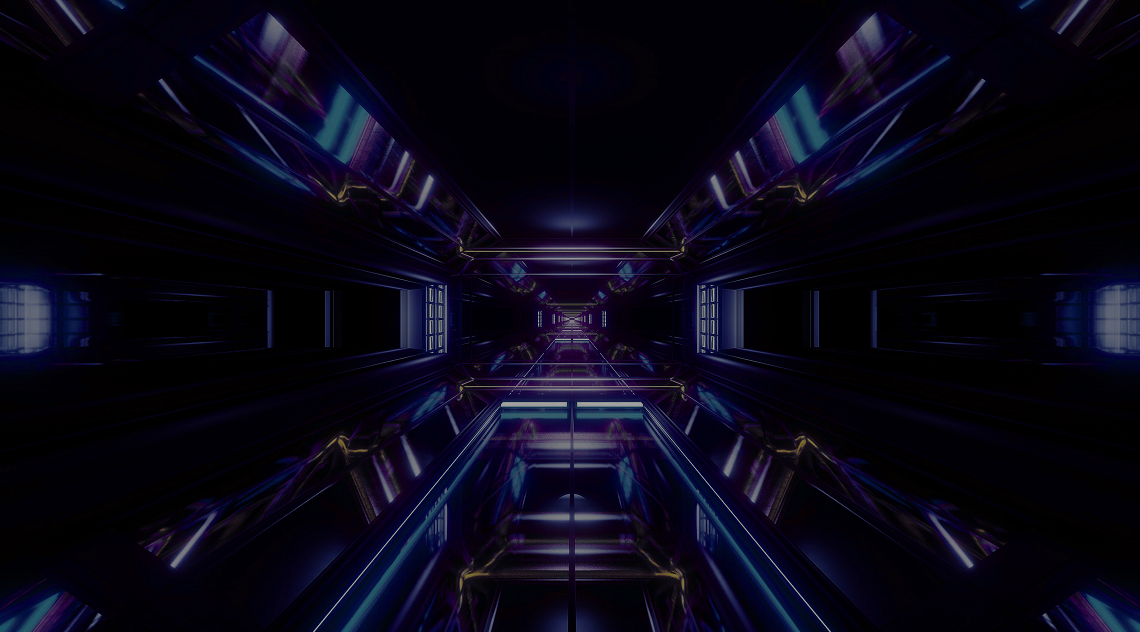 Futuristic AI Corridor